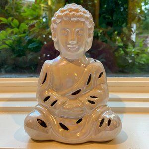Glossy white Buddha
